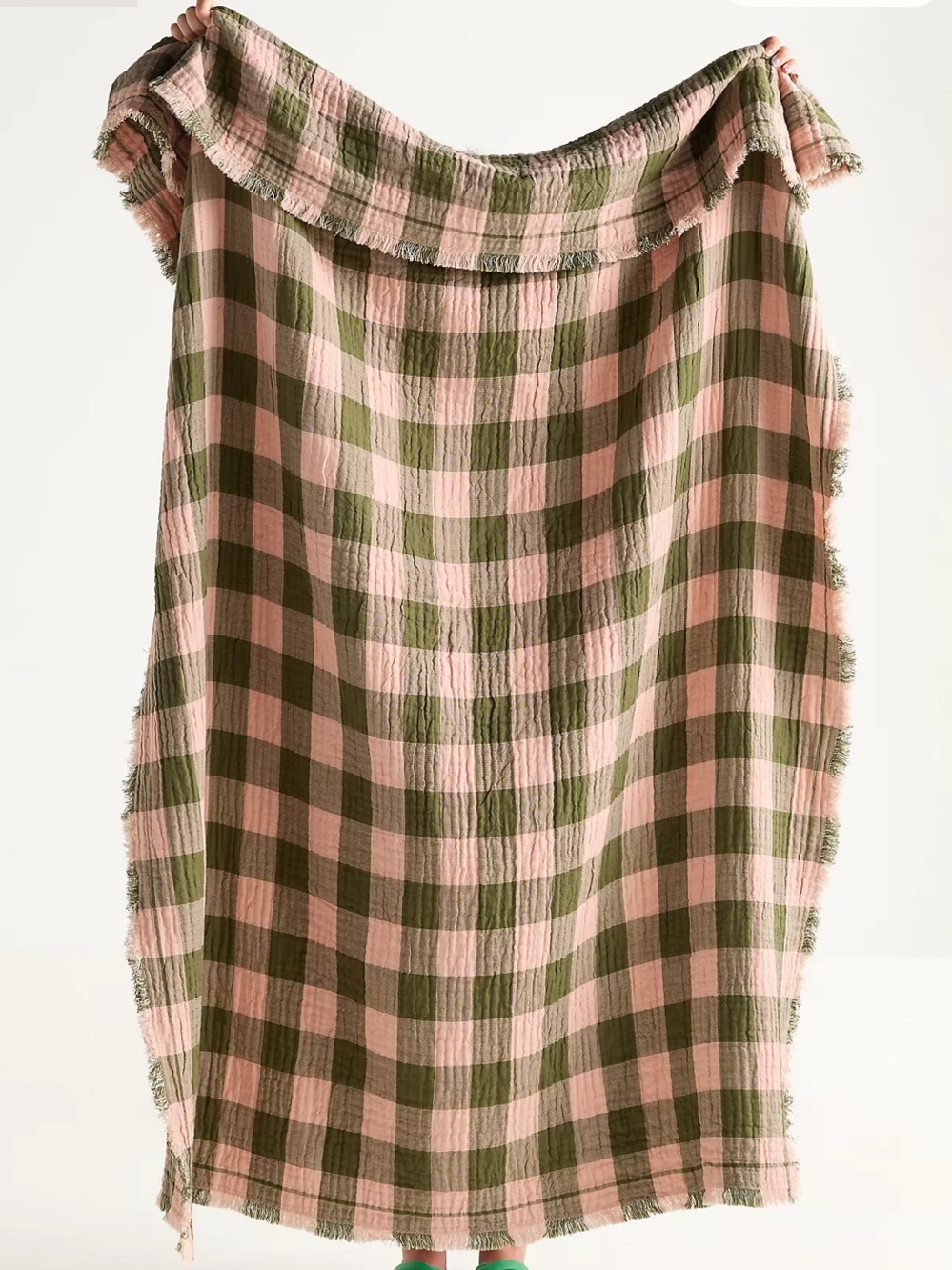 anthropologie | ana cotton gauze woven throw blanket